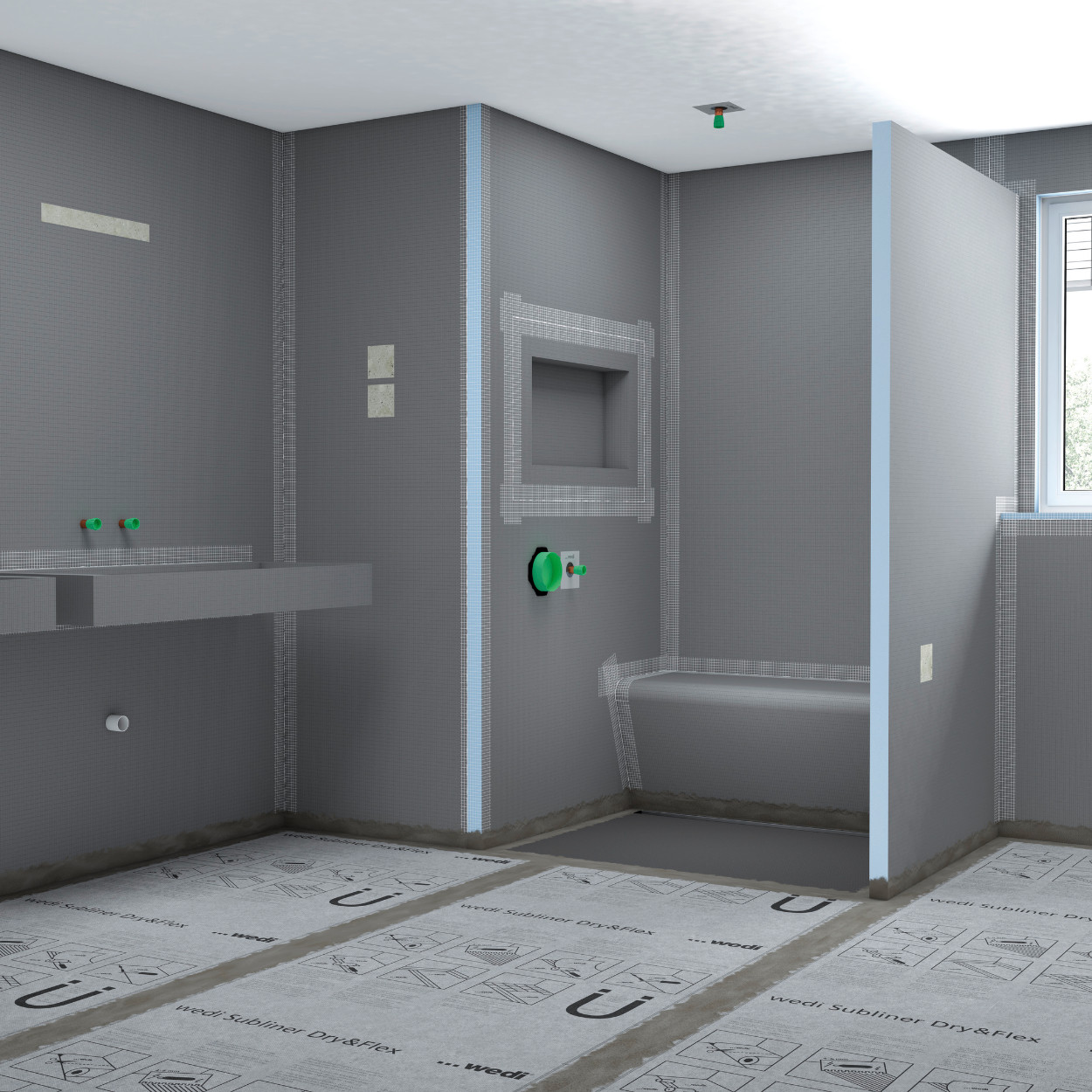 wedi Subliner Dry – Abdichtungsbahn 30m